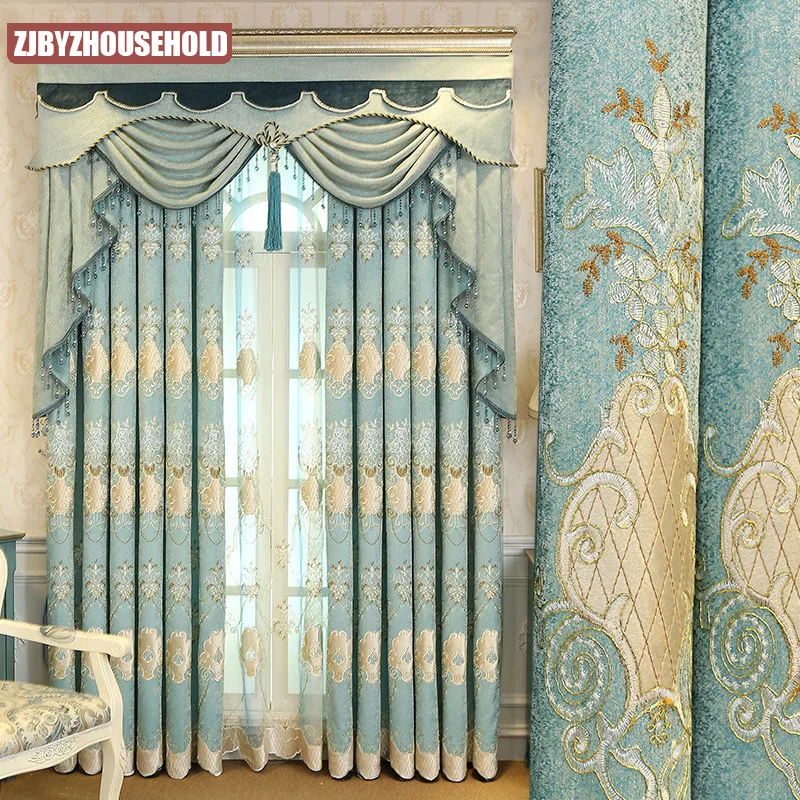 2022 European Style Atmospheric Palace Embroidered Curtains for Living Room Bedroom Shading Floor Curtains Custom
2022 European Style Atmospheric Palace Embroidered Curtains for Living Room Bedroom Shading Floor Curtains Custom