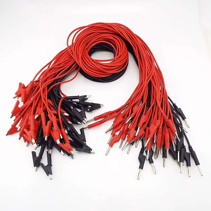 Double End Alligator Clip cord 4mm Banana Plug Test lead Wire Line Electrical Voltage Crocodile for Multimeter DIY Testing q1
Double End Alligator Clip cord 4mm Banana Plug Test lead Wire Line Electrical Voltage Crocodile for Multimeter DIY Testing q1