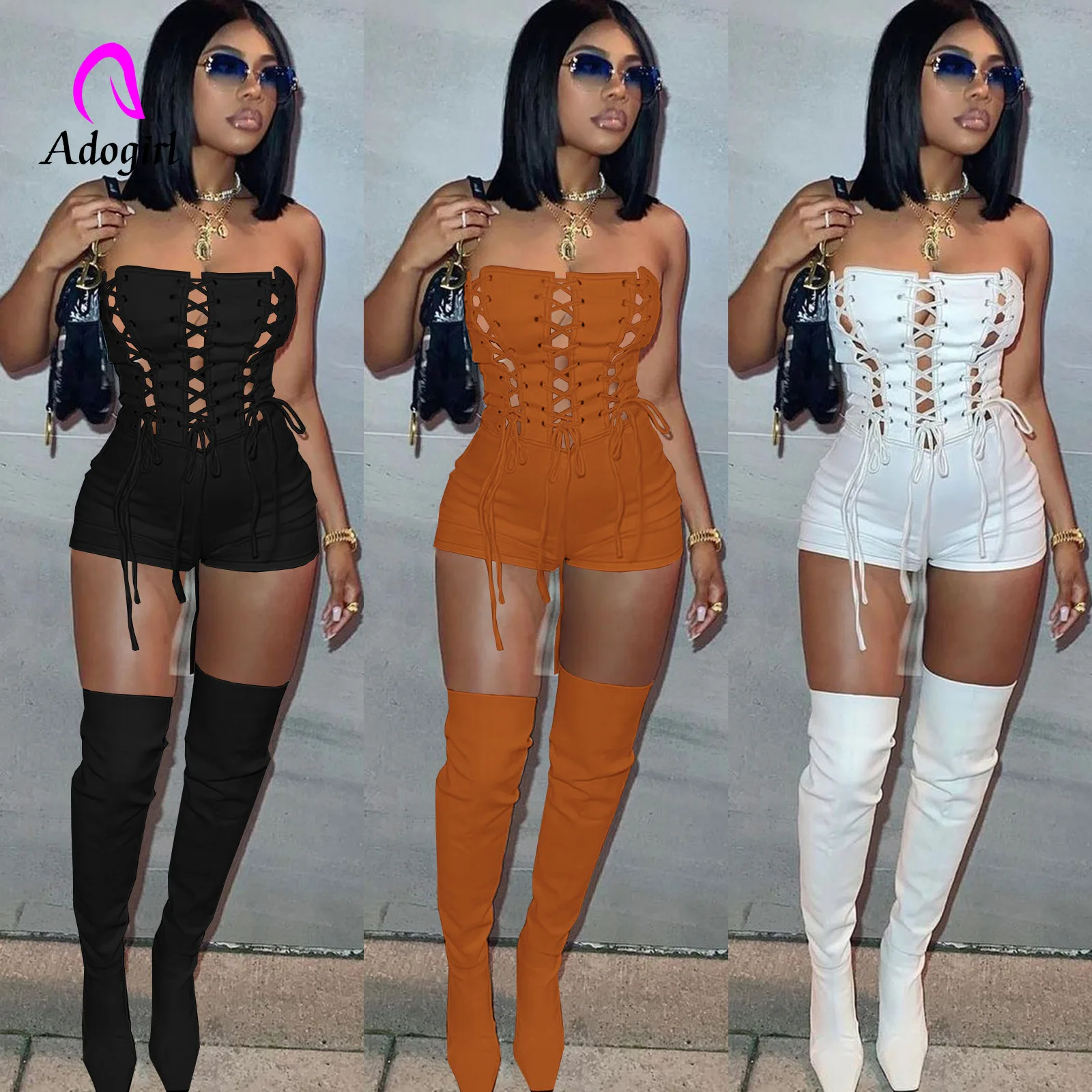 Fitness Bandage Playsuits Solid Shorts Jumpsuits for Women 2022 Summer Sexy Strapless Rompers Casual Overalls Clubwear Outfits
Fitness Bandage Playsuits Solid Shorts Jumpsuits for Women 2022 Summer Sexy Strapless Rompers Casual Overalls Clubwear Outfits