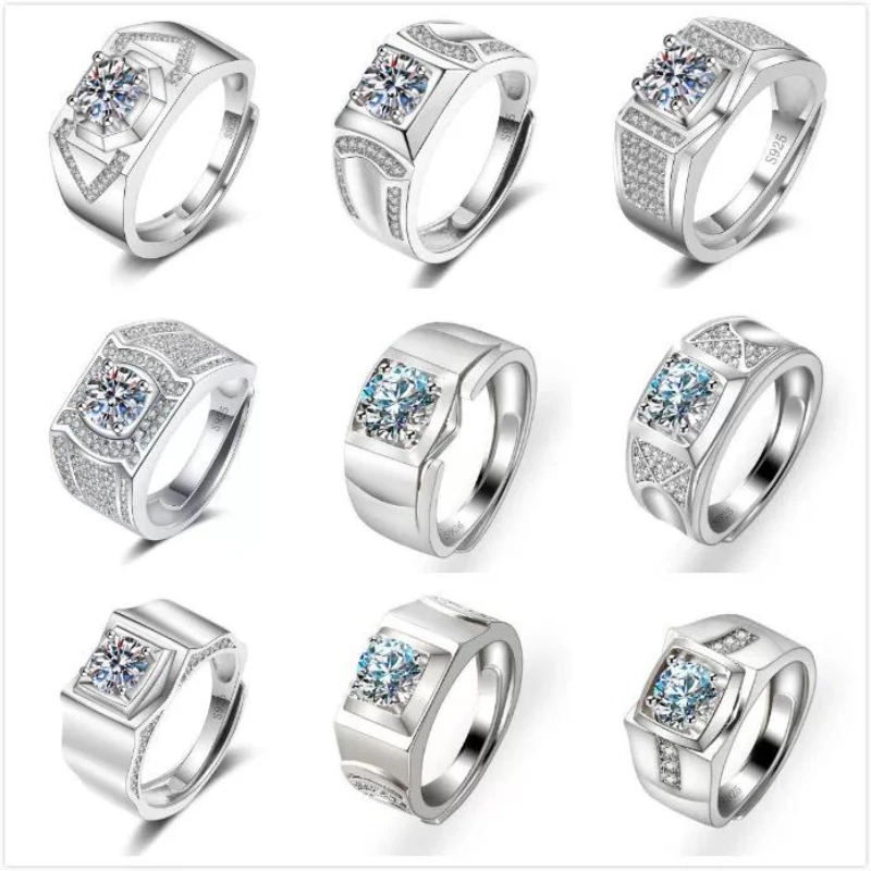 Hot Sale Fashion Sterling Silver S925 Diamond Ring High Quality Moissanite Ring Wedding Ring Groom Bride Jewelry Accessories
Hot Sale Fashion Sterling Silver S925 Diamond Ring High Quality Moissanite Ring Wedding Ring Groom Bride Jewelry Accessories