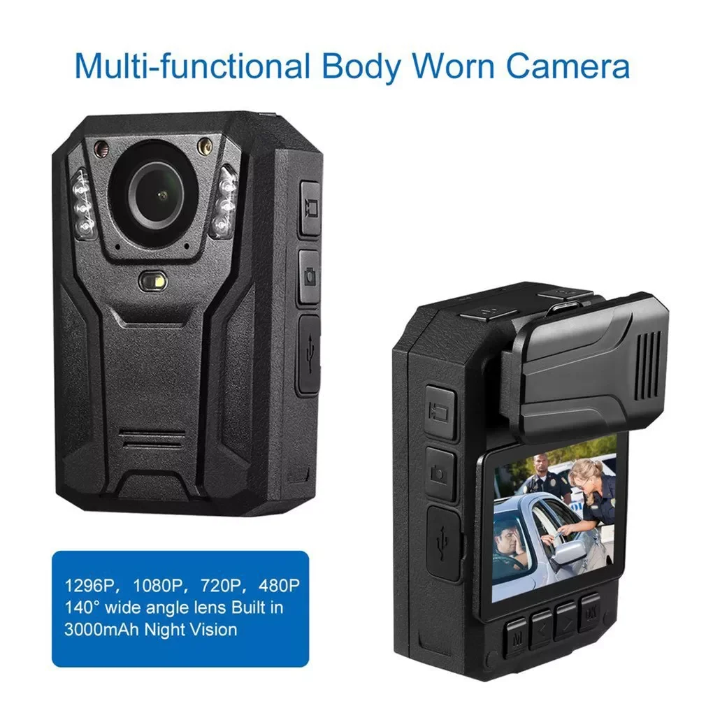 1296P Full Waterproof Police Body Camera Security Gadget With 2 Inch Display Night GPS Movement Detection
1296P Full Waterproof Police Body Camera Security Gadget With 2 Inch Display Night GPS Movement Detection