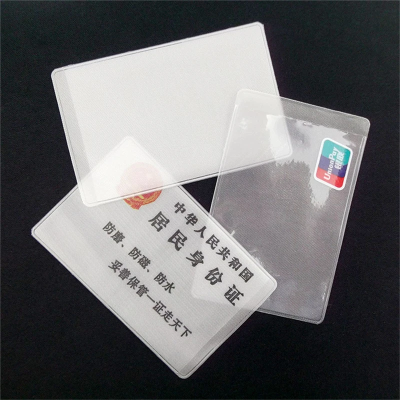 20Pcs 9.6*6cm Travel Ticket Holders Waterproof Protect Bags Transparent Frosted PVC Business ID Cards Note Covers Holder Cases
20Pcs 9.6*6cm Travel Ticket Holders Waterproof Protect Bags Transparent Frosted PVC Business ID Cards Note Covers Holder Cases