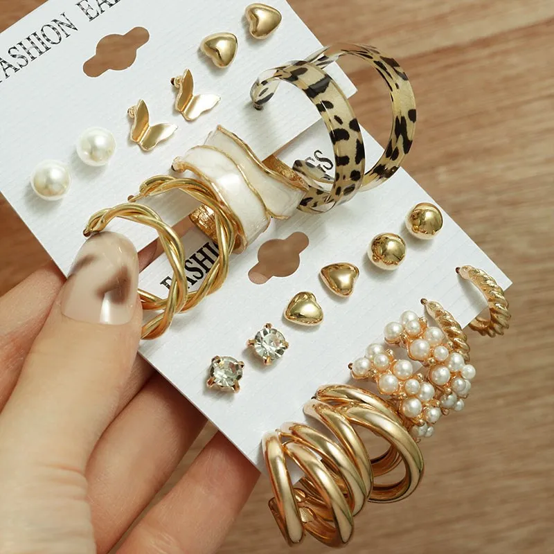 Fashion Vintage Large Hoop Earrings Set for Women Geometric Acrylic Pearl Drop Pendant Gold Punk Party Big Earrings 2023 Jewelry
Fashion Vintage Large Hoop Earrings Set for Women Geometric Acrylic Pearl Drop Pendant Gold Punk Party Big Earrings 2023 Jewelry