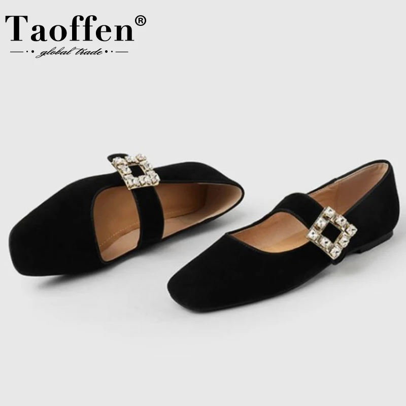 Женские туфли на плоской подошве Taoffen, Весенняя повседневная обувь из натуральной кожи с ремешком и пряжкой, Размеры 33-40
Женские туфли на плоской подошве Taoffen, Весенняя повседневная обувь из натуральной кожи с ремешком и пряжкой, Размеры 33-40