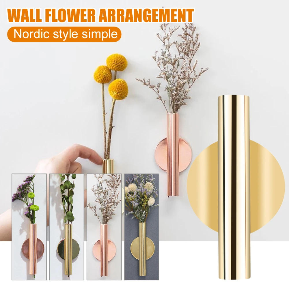 DIY Wall Hanging Vase Nordic Style Metal Hanging Vase Flower Plant Container Holder Home Decoration Party Supplies Punch-Free
DIY Wall Hanging Vase Nordic Style Metal Hanging Vase Flower Plant Container Holder Home Decoration Party Supplies Punch-Free
