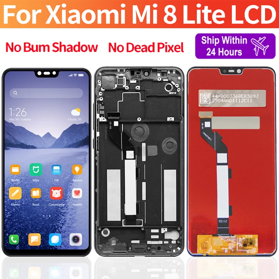 Original For Xiaomi Mi8 Lite Mi 8X LCD With Frame For Xiaomi Mi 8 Lite LCD Display Touch Screen Digitizer Assembly
Original For Xiaomi Mi8 Lite Mi 8X LCD With Frame For Xiaomi Mi 8 Lite LCD Display Touch Screen Digitizer Assembly
