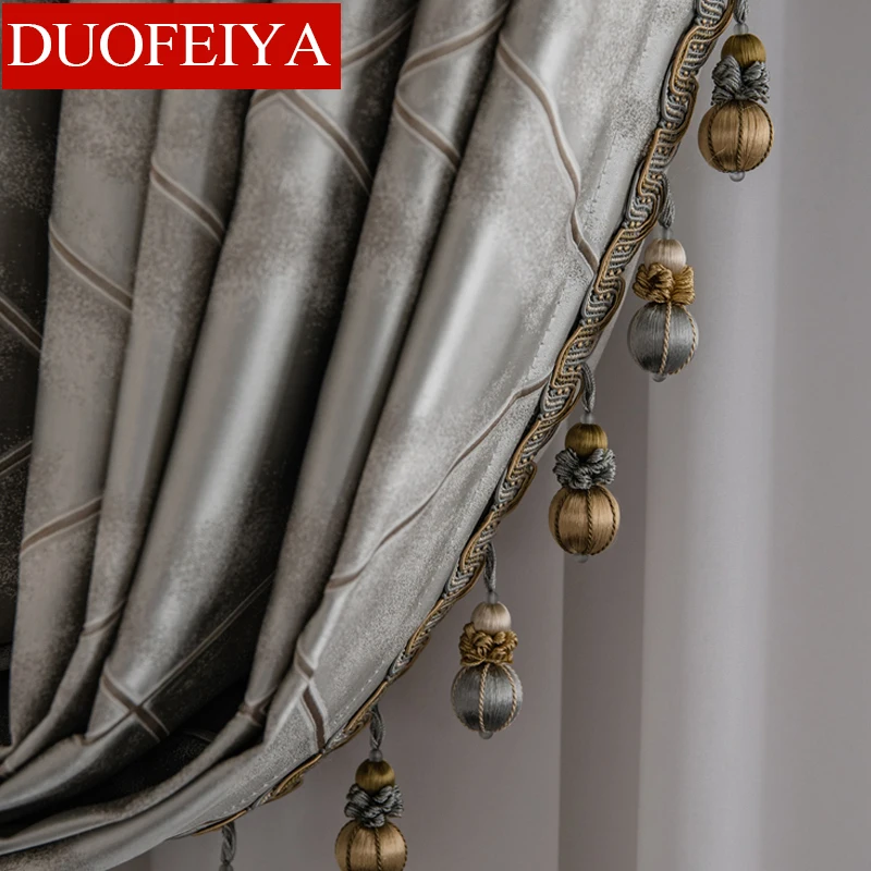 2023 Light Luxury Large Lattice Jacquard Lace Stitching Thickening Blackout Curtains for Living Room Bedroom Finished Product
2023 Light Luxury Large Lattice Jacquard Lace Stitching Thickening Blackout Curtains for Living Room Bedroom Finished Product