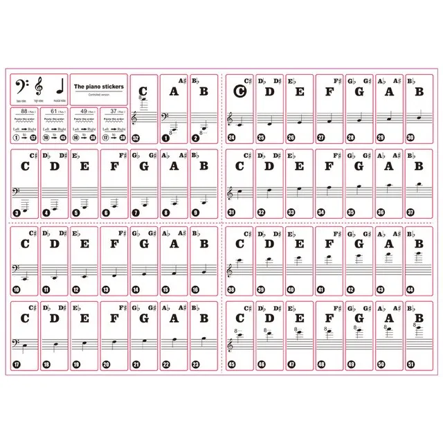 Accessories Universal Stickers Electronic Organ Keyboard Organs Piano Equipment Musical Instruments Parts 2021 Hot Sale
Accessories Universal Stickers Electronic Organ Keyboard Organs Piano Equipment Musical Instruments Parts 2021 Hot Sale