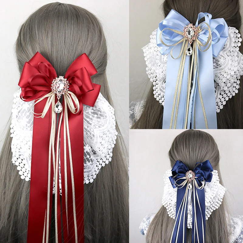 Japanese Cosplay Lolita Girl Fabric Plaid Lace Sweet Bow Temperament Hairpin Party Vintage French Satin Top Clip Princess F12
Japanese Cosplay Lolita Girl Fabric Plaid Lace Sweet Bow Temperament Hairpin Party Vintage French Satin Top Clip Princess F12