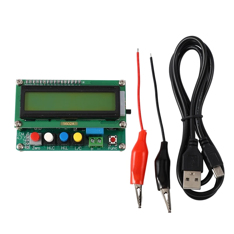 Lc100-A Digital Lcd High Precision Inductance Capacitance L/C Meter Capacitor Tester Frequency 1Pf-100Mf 1Uh-100H Lc100-A + Test
Lc100-A Digital Lcd High Precision Inductance Capacitance L/C Meter Capacitor Tester Frequency 1Pf-100Mf 1Uh-100H Lc100-A + Test