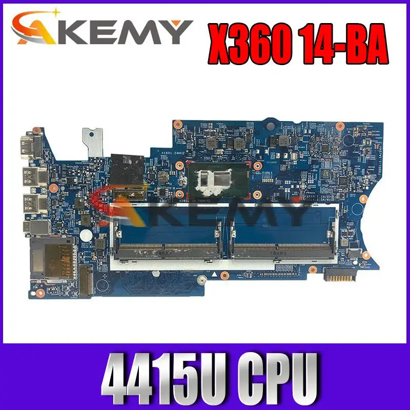 Free shipping For HP X360 14-BA 15-br Laptop motherboard With SR348 4415U CPU 16903-1 448.0C208.0011 Main board Fully Test work
Free shipping For HP X360 14-BA 15-br Laptop motherboard With SR348 4415U CPU 16903-1 448.0C208.0011 Main board Fully Test work