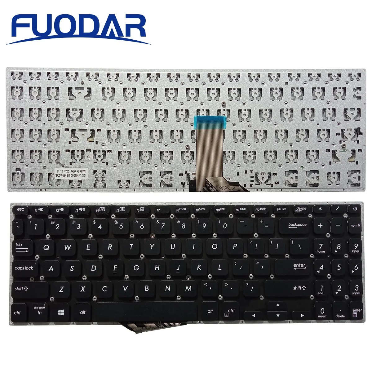 

For ASUS S530 S530U S530F S15 S530UA S530UN S5300 S5300F S5300FN S5300U S5300UN X530 X530M US keyboard