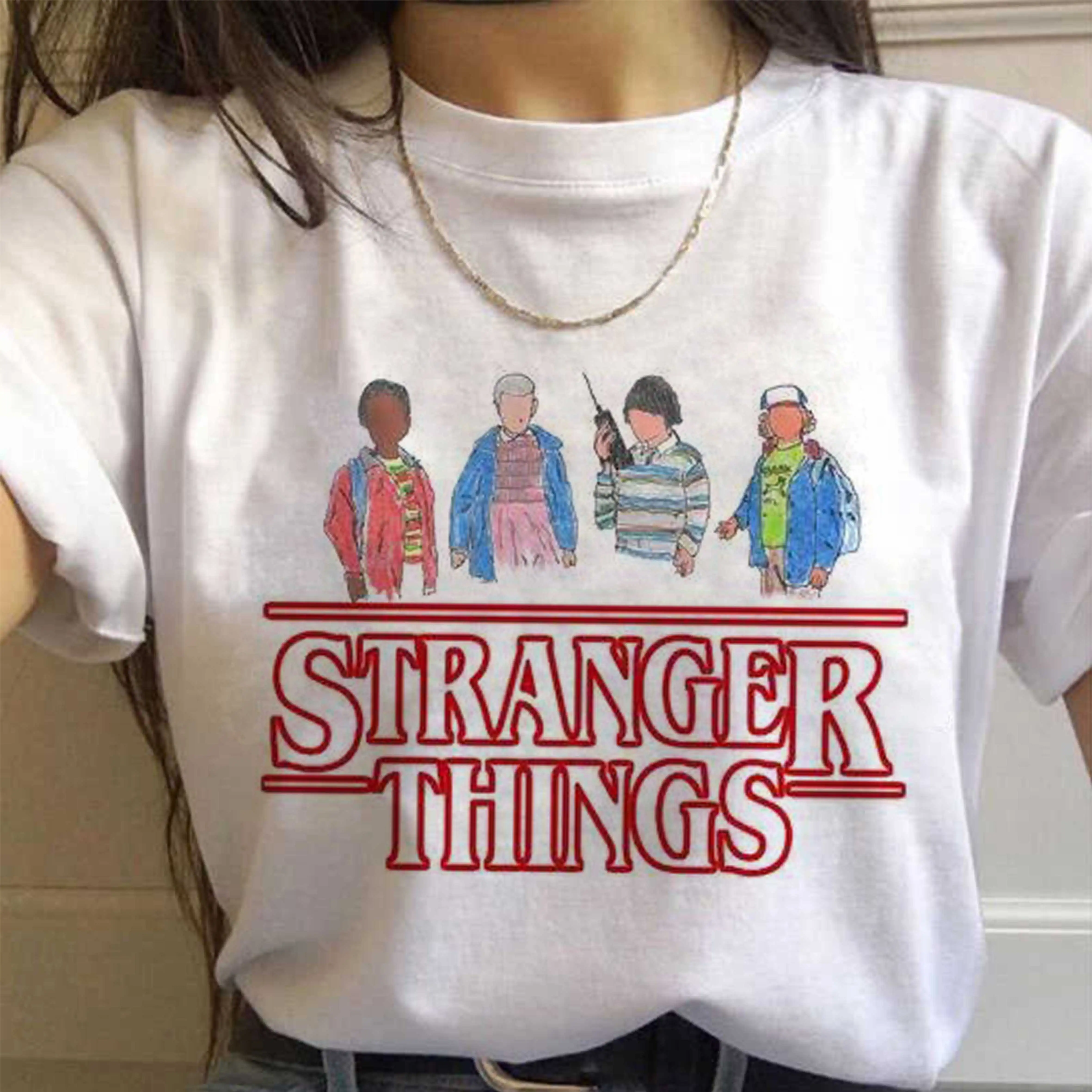 Strange Things TV Series Graphic PrintT-shirt Women Harajuku Aesthetic White Tops Tshirt 2021 New Summer Fashion Female T Shirt
Strange Things TV Series Graphic PrintT-shirt Women Harajuku Aesthetic White Tops Tshirt 2021 New Summer Fashion Female T Shirt
