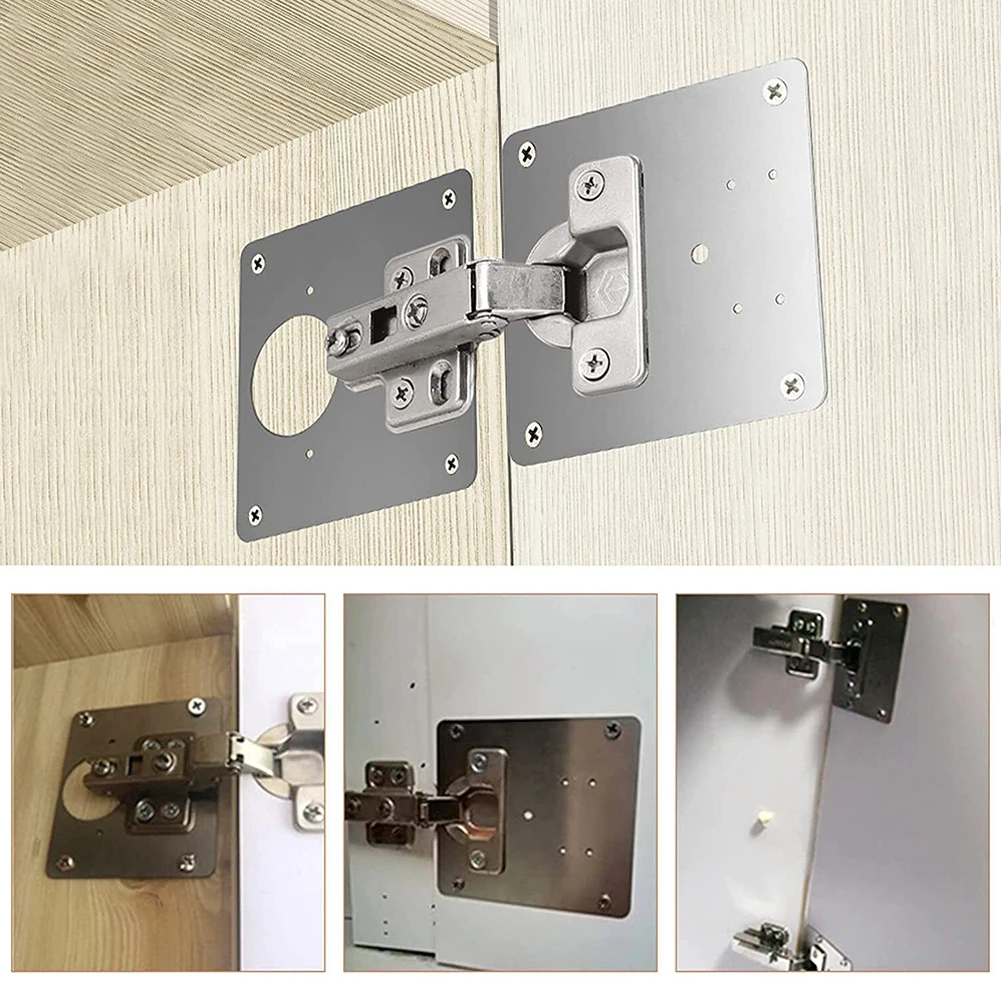 1/2/4/10Pcs Cabinet Hinge Repair Plate Hinge Side Plate Repair Tool Kit With Mounting Screws Fix The Hinged Stainless Steel Door
1/2/4/10Pcs Cabinet Hinge Repair Plate Hinge Side Plate Repair Tool Kit With Mounting Screws Fix The Hinged Stainless Steel Door