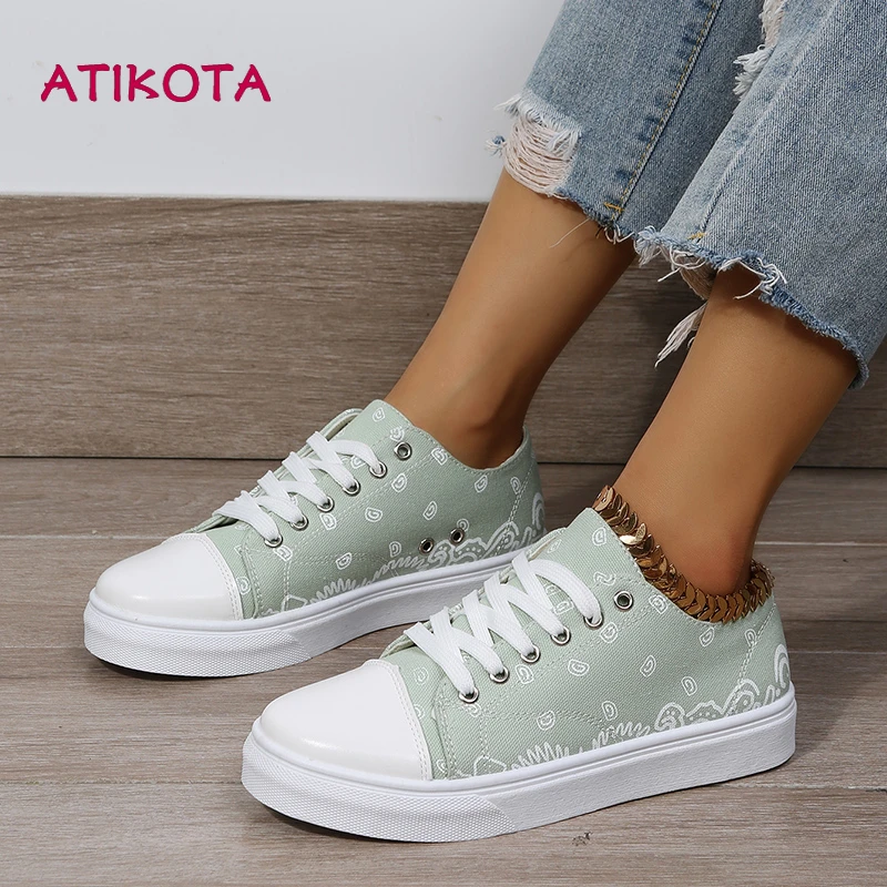 Atikota Fashion Platform Sneakers Women Canvas Flat Shoes Plus Size Female Summer Breathable Embroider Slip-On Casual Flats 2022
Atikota Fashion Platform Sneakers Women Canvas Flat Shoes Plus Size Female Summer Breathable Embroider Slip-On Casual Flats 2022