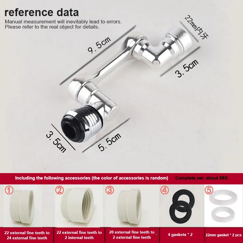 For Kitchen Washbasin Mechanical Arm Water Nozzle Stainless Steel Splash Proof 360 Rotate Plastic Splash Filter Universal
For Kitchen Washbasin Mechanical Arm Water Nozzle Stainless Steel Splash Proof 360 Rotate Plastic Splash Filter Universal