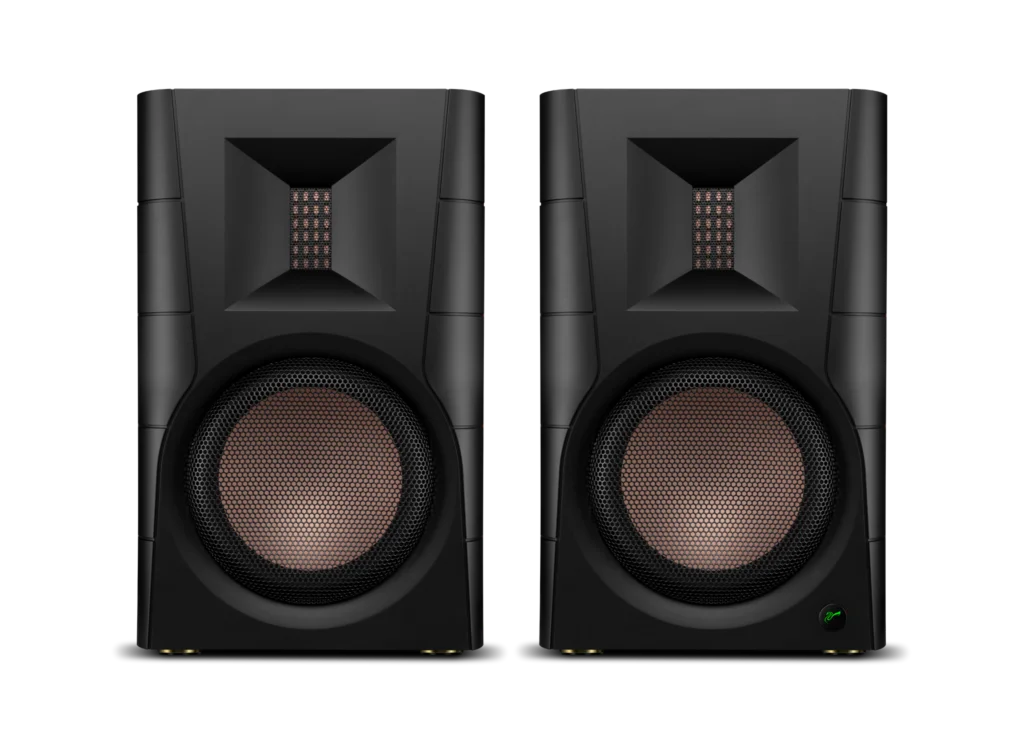 D300 hifi Stereo Active Bluetooth 5.0 Bookshelf Speakers Desktop Audio 6.5" midwoofer Isodynamic ribbon tweeter
D300 hifi Stereo Active Bluetooth 5.0 Bookshelf Speakers Desktop Audio 6.5" midwoofer Isodynamic ribbon tweeter