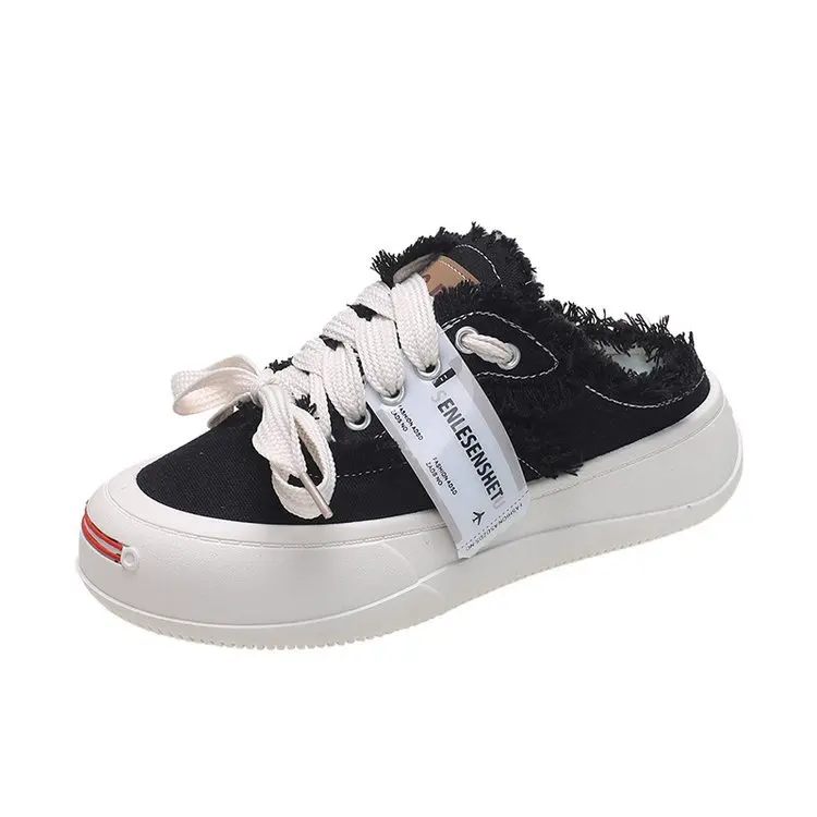 Women Distress Sneakers Brand Designer Lace Up Slippers Canvas Shoes Platform Sneaker
Women Distress Sneakers Brand Designer Lace Up Slippers Canvas Shoes Platform Sneaker