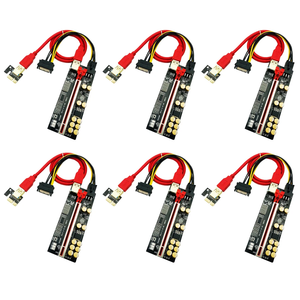 6PCS Riser 016 USB3.0 PCIE Riser PCI Express X16 Extender Adapter 016 GPU Riser Card SATA 15pin to 6pin Power Voltage Monitoring
6PCS Riser 016 USB3.0 PCIE Riser PCI Express X16 Extender Adapter 016 GPU Riser Card SATA 15pin to 6pin Power Voltage Monitoring