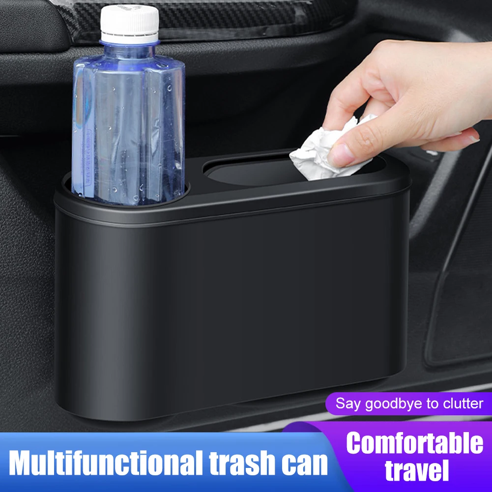 Car Trash Bin Can Mini Garbage Bin Lid Waterproof Leakproof Hanging Storage Box with cup holder Detachable Cover Auto Interior
Car Trash Bin Can Mini Garbage Bin Lid Waterproof Leakproof Hanging Storage Box with cup holder Detachable Cover Auto Interior