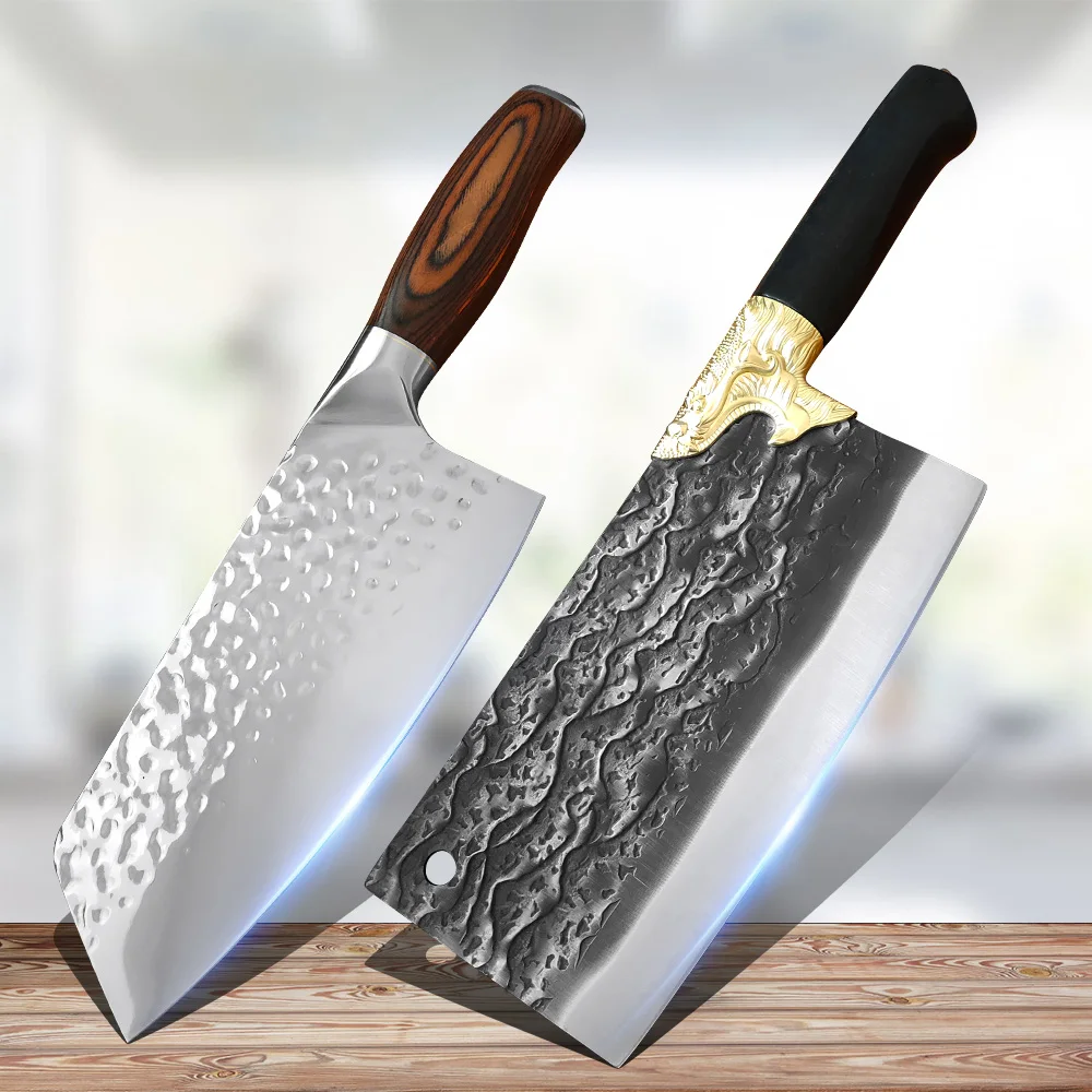 Chinese Knife Wood Handle Dual-purpose Kitchen Knives Cutting Bones Vegetables Cleaver Butcher Knife Chef Damascus Knives Tools
Chinese Knife Wood Handle Dual-purpose Kitchen Knives Cutting Bones Vegetables Cleaver Butcher Knife Chef Damascus Knives Tools
