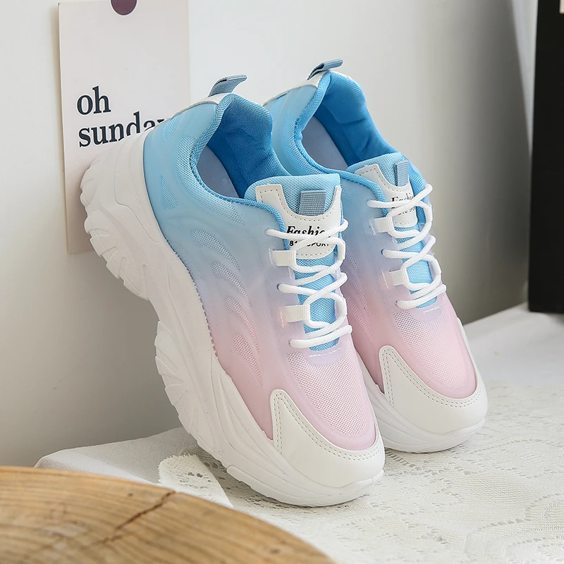 Ladies Sneakers Zapatillas Mujer Fashion Colorblock Breathable Lace-up Casual Shoes Tennis Women's Sports Gym Running Shoes
Ladies Sneakers Zapatillas Mujer Fashion Colorblock Breathable Lace-up Casual Shoes Tennis Women's Sports Gym Running Shoes
