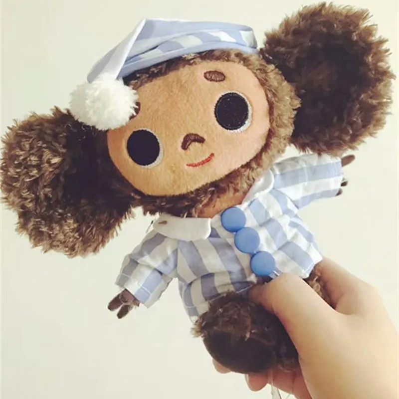 

Симпатичная плюшевая игрушка Чебурашка с большими глазами обезьянка с одеждой Мягкая кукла русское аниме Детская кукла для сна Успокаивающая игрушка для детей