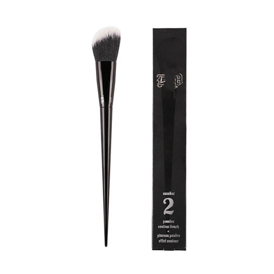 

KVD N°2 BLACK Angled Powder/Blush Contour Brush Angled Sculpting Brush Face Contour Shadow Bronzer Blusher Makeup Brushes K2
