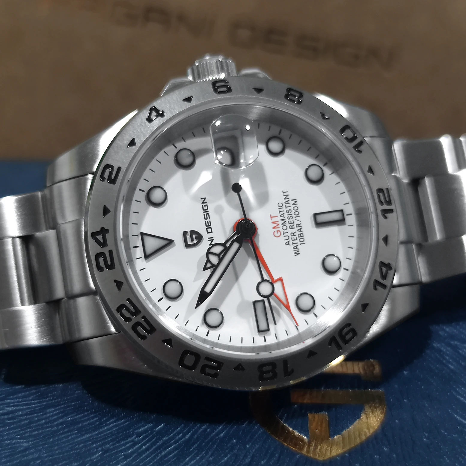 PAGANI DESIGN 2023 NH34 GMT Men Automatic Mechanical Watch 40MM Sapphire Waterproof Clock Explorer Stainless Steel Reloj Hombre
PAGANI DESIGN 2023 NH34 GMT Men Automatic Mechanical Watch 40MM Sapphire Waterproof Clock Explorer Stainless Steel Reloj Hombre