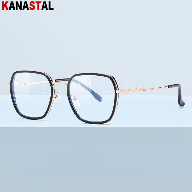 Women Blue Light Blocking Glasses TR90 Metal Square Eyeglasses Frame Retro New Computer Eyewear Ultralight Men Myopia Glasses
Women Blue Light Blocking Glasses TR90 Metal Square Eyeglasses Frame Retro New Computer Eyewear Ultralight Men Myopia Glasses