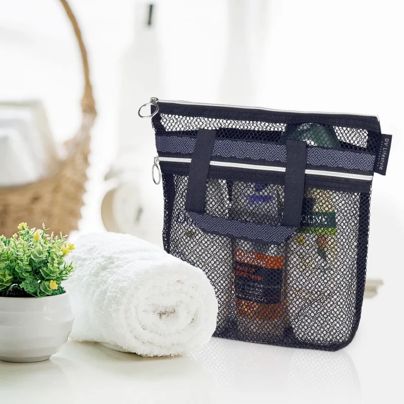 Bathroom Organizer Storage Shower Caddy Tote Mesh Shower Basket Quick Dry with Pockets Portable Caddy for Dorm Camping Swimming
Bathroom Organizer Storage Shower Caddy Tote Mesh Shower Basket Quick Dry with Pockets Portable Caddy for Dorm Camping Swimming