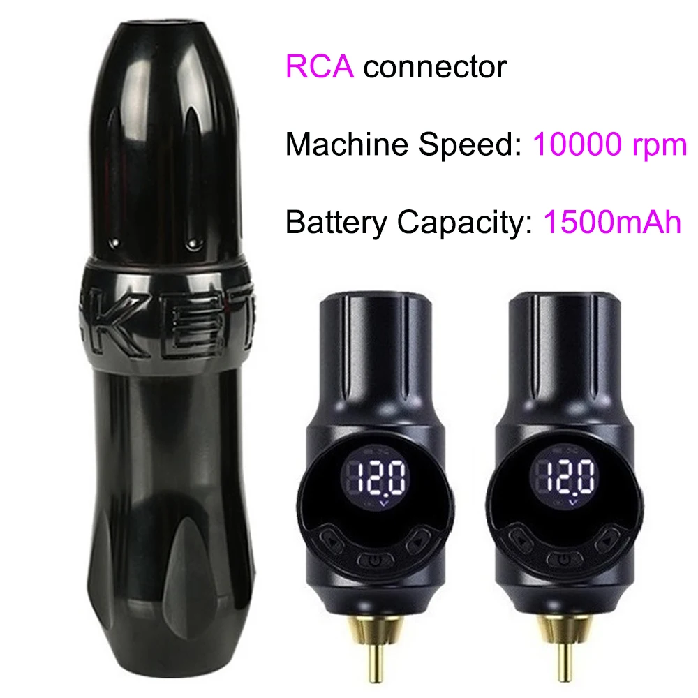 Rotary Rocket Tattoo Machine Pen Kit With Mini Wireless DC001 Battery Tattoo Power Supply RCA Interface Professional Tattoo Set
Rotary Rocket Tattoo Machine Pen Kit With Mini Wireless DC001 Battery Tattoo Power Supply RCA Interface Professional Tattoo Set