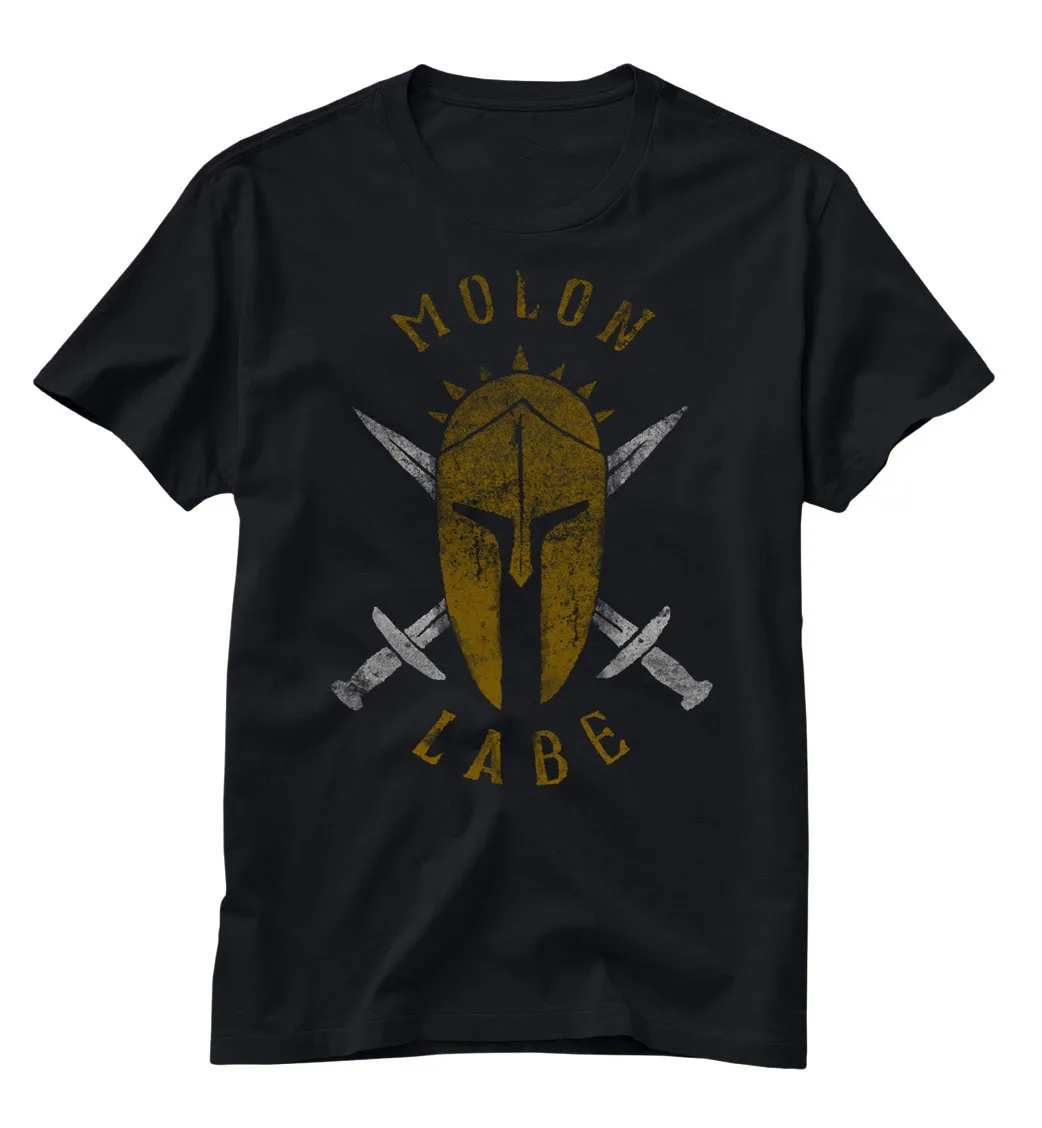 Sparta Helmet Crossed Sword Molon Labe T-Shirt 100% Cotton O-Neck Short Sleeve Casual Mens T-shirt Size S-3XL
Sparta Helmet Crossed Sword Molon Labe T-Shirt 100% Cotton O-Neck Short Sleeve Casual Mens T-shirt Size S-3XL