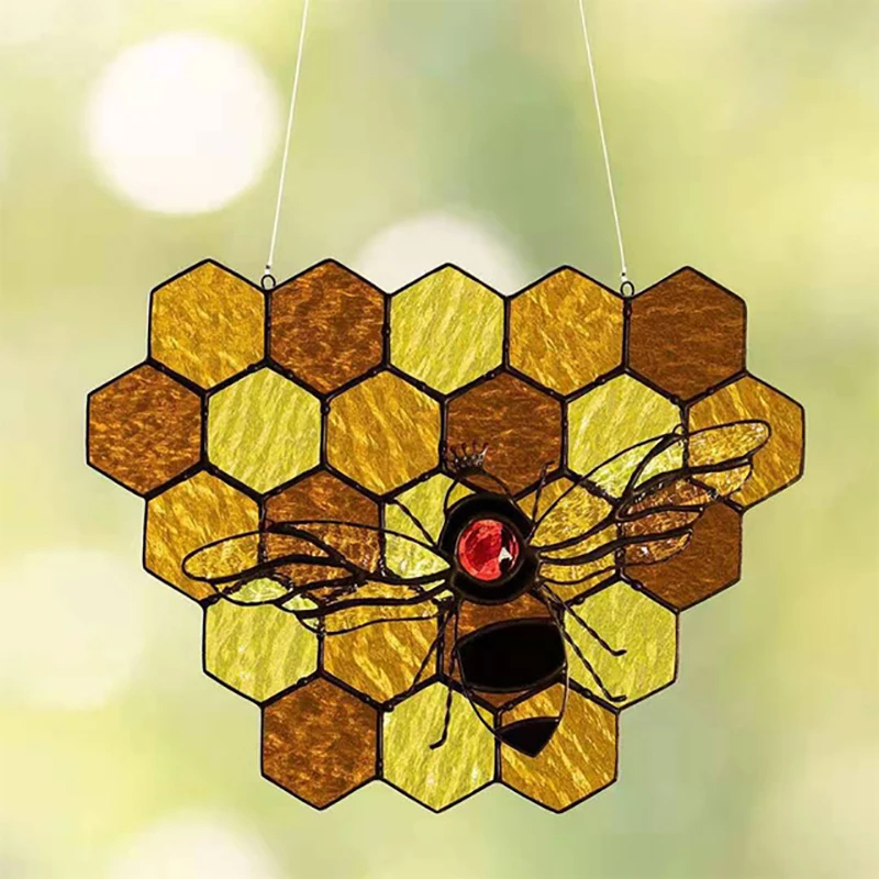 Honey Bee Mosaic Handmade Home Decoration Wall Art Decoration Hanging Window Bee Ornament for Outdoor Garden Indoor Room Decor
Honey Bee Mosaic Handmade Home Decoration Wall Art Decoration Hanging Window Bee Ornament for Outdoor Garden Indoor Room Decor