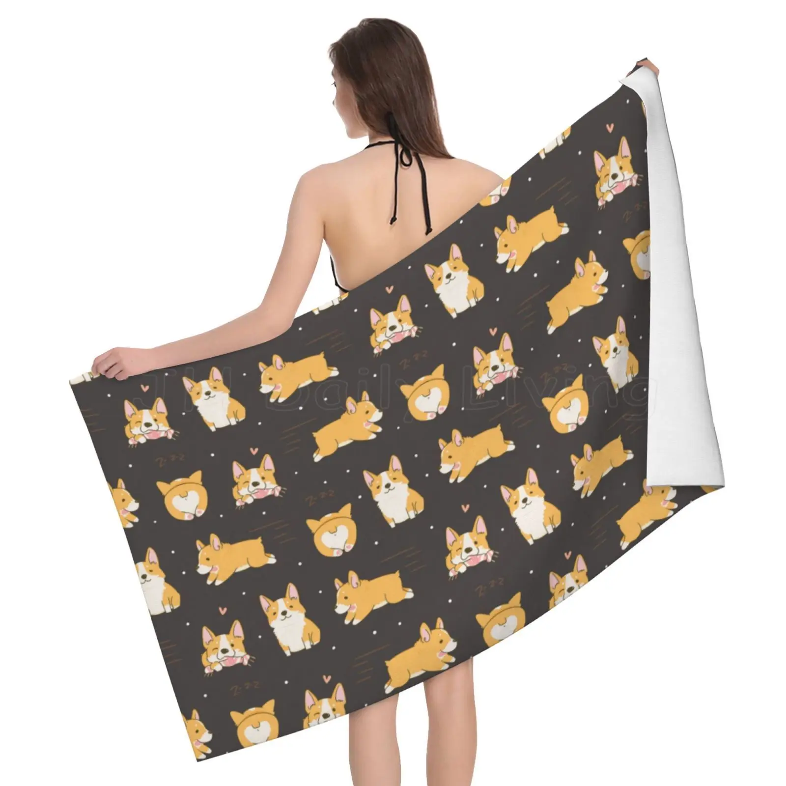 Kawaii Corgi Print Microfiber Bath Towel Quick-Dry Beach Towel Watersports Activities Adults Men Women Swimming Resort Gym
Kawaii Corgi Print Microfiber Bath Towel Quick-Dry Beach Towel Watersports Activities Adults Men Women Swimming Resort Gym
