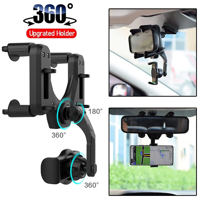 Auto Rearview Mirror GPS Navigation Mobile Phone Bracket Mount Adjustable Rotatable Invisible Car Cellphone Holder Stand
Auto Rearview Mirror GPS Navigation Mobile Phone Bracket Mount Adjustable Rotatable Invisible Car Cellphone Holder Stand