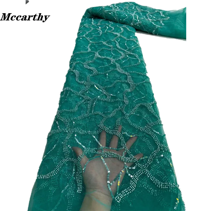 Mccarthy High-End Handmade Beaded Lace Fabric Green Embroidery French Lace Wedding Dress Embroidered Aqua Tulle Fabric
Mccarthy High-End Handmade Beaded Lace Fabric Green Embroidery French Lace Wedding Dress Embroidered Aqua Tulle Fabric