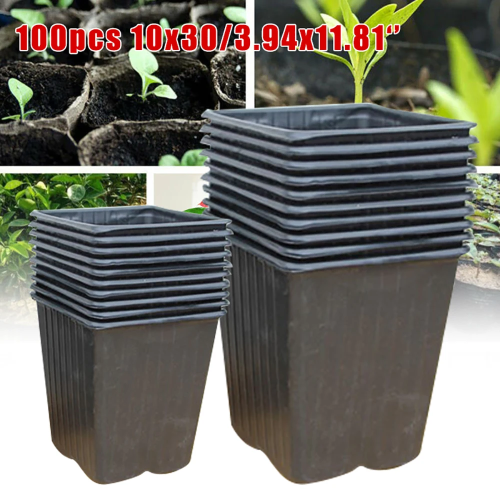 100 Pack Nursery Pot Plastic Plant Seeds Nursery Box Garden Propagation Container Grow Bag Garden Supplies Flower Pot Plug
100 Pack Nursery Pot Plastic Plant Seeds Nursery Box Garden Propagation Container Grow Bag Garden Supplies Flower Pot Plug