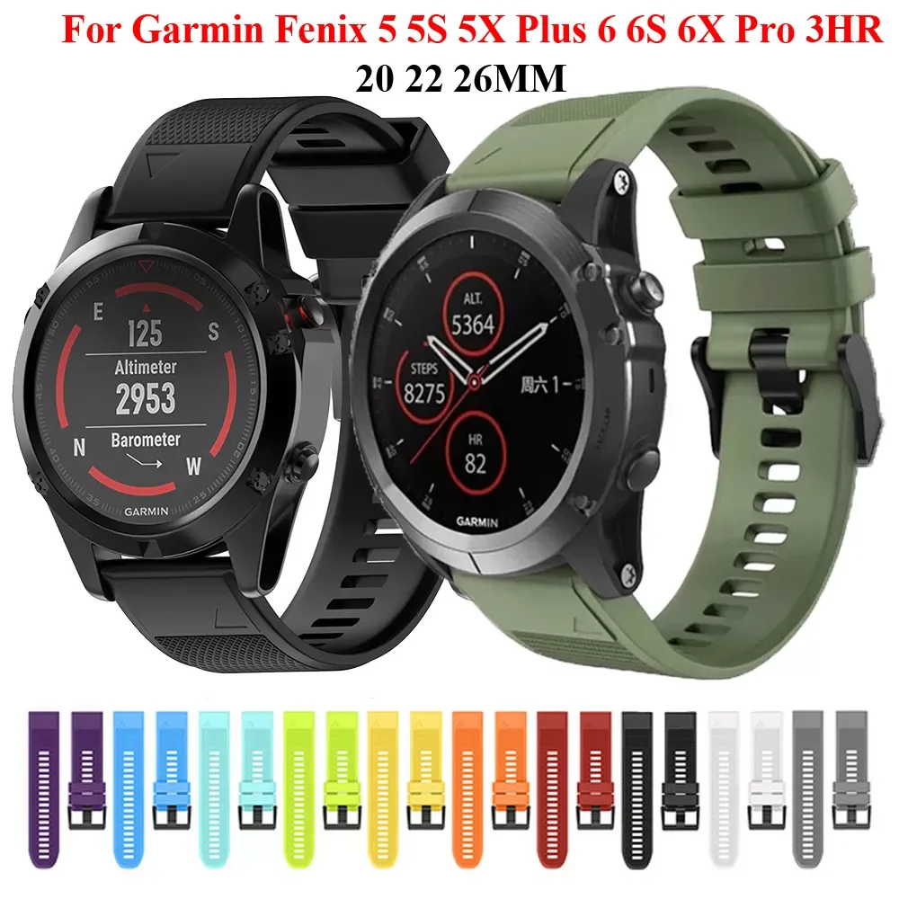 20 22 26mm Smart Watch Sport Silicone Strap For Garmin Fenix7 7X 5 5X 5S 6 6S 6X Pro 3HR Easy Quickfit Watchband Bracelet Correa
20 22 26mm Smart Watch Sport Silicone Strap For Garmin Fenix7 7X 5 5X 5S 6 6S 6X Pro 3HR Easy Quickfit Watchband Bracelet Correa