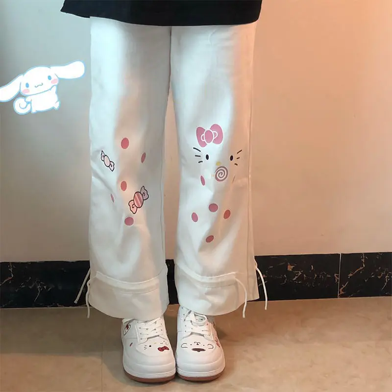 Kawaii Sanriod Anime Around Kitty Spring and Autumn New Japanese Solid Color Leggings Casual Pants Loose White Wide-Leg Pants
Kawaii Sanriod Anime Around Kitty Spring and Autumn New Japanese Solid Color Leggings Casual Pants Loose White Wide-Leg Pants