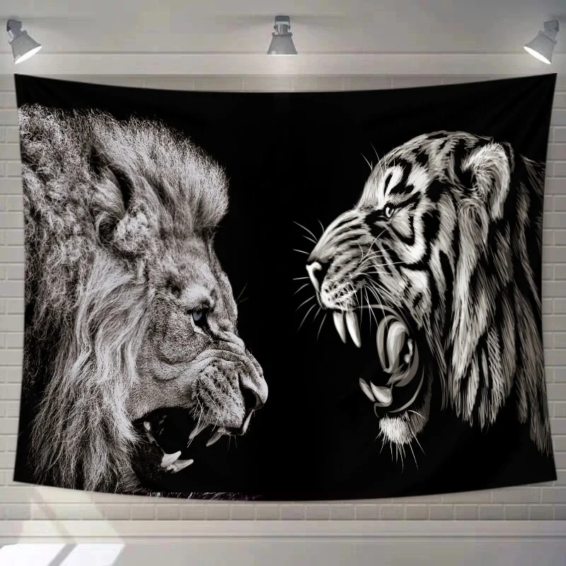 Black And White Lion King Background Cloth Ins Wind Room Decoration Hanging Cloth Tapestry Net Red Live Wall Cloth Background
Black And White Lion King Background Cloth Ins Wind Room Decoration Hanging Cloth Tapestry Net Red Live Wall Cloth Background