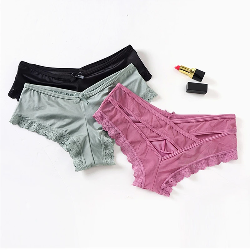 Sexy Lace Women Underwear Hollow Cross Strap Briefs Women Simple Low Waist Underwear Comfortable Panties Lenceria Para Damas
Sexy Lace Women Underwear Hollow Cross Strap Briefs Women Simple Low Waist Underwear Comfortable Panties Lenceria Para Damas