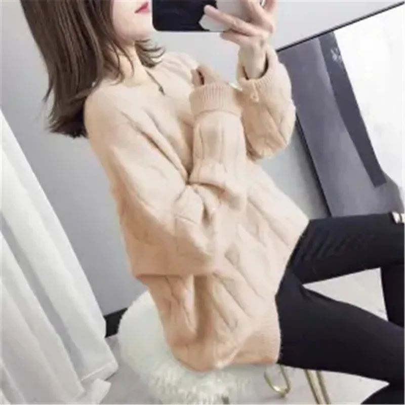 Mink Fleece V-Neck Sweater Knit Women Loose Fashion Elastic Spring Ladies Pullover KoreanThicken Jacket Harajuku Leisure Basic
Mink Fleece V-Neck Sweater Knit Women Loose Fashion Elastic Spring Ladies Pullover KoreanThicken Jacket Harajuku Leisure Basic