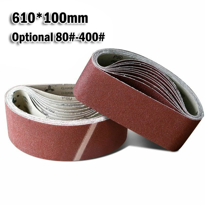 1pc Sanding Belt 610×100mm For Belt Sander Grinding Polishing Metals Wood 80-400Grit Grinder Accessories Grinding Tools
1pc Sanding Belt 610×100mm For Belt Sander Grinding Polishing Metals Wood 80-400Grit Grinder Accessories Grinding Tools