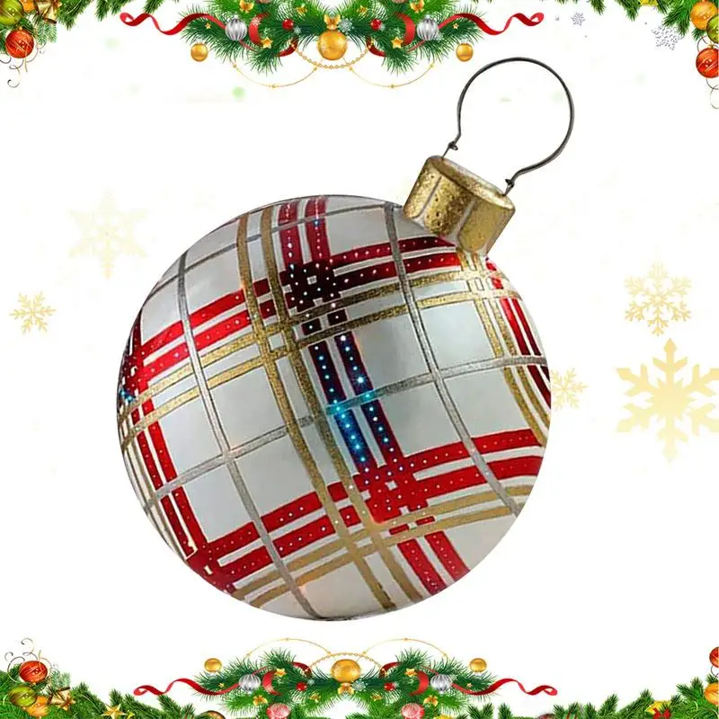 Christmas Inflatables 60cm/23.6inch Large Waterproof PVC Inflatable Decorative Ball Christmas Blow Up Ball Decorations For Yard
Christmas Inflatables 60cm/23.6inch Large Waterproof PVC Inflatable Decorative Ball Christmas Blow Up Ball Decorations For Yard