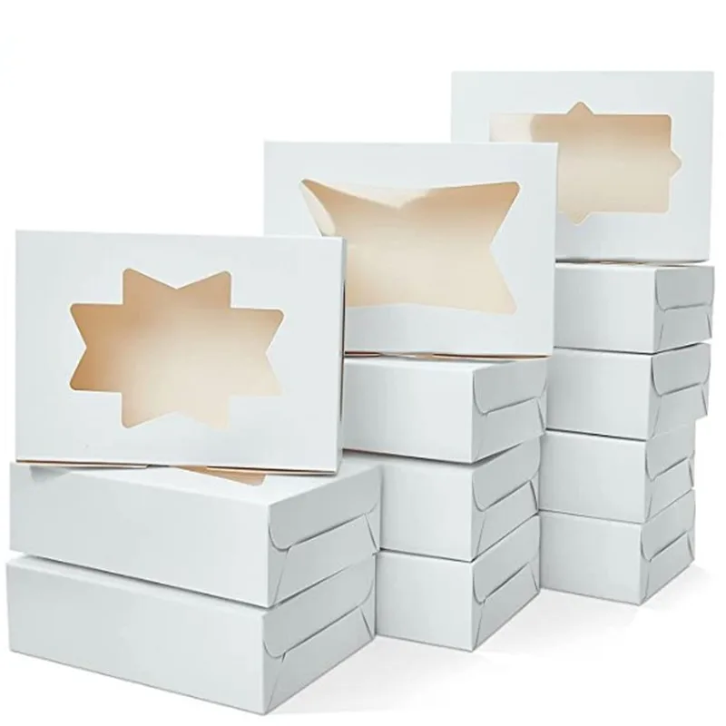 White Kraft Paper Cupcake Box with Window 6 Standard Cupcake Holder Carrier Bakery Container for Pastry Muffins Party Favors
White Kraft Paper Cupcake Box with Window 6 Standard Cupcake Holder Carrier Bakery Container for Pastry Muffins Party Favors