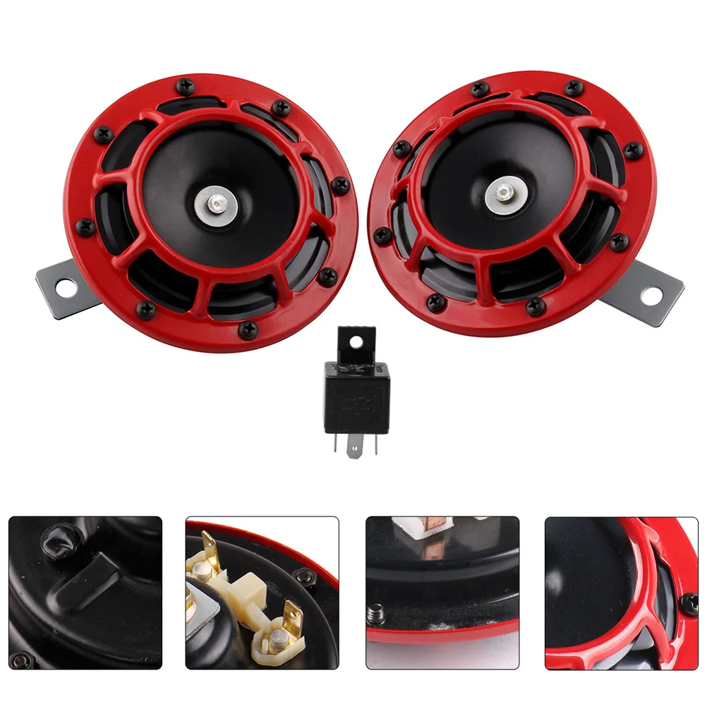 

12v Speaker Auto Modification Horn Car Horns Relay Electric Whistle Air Super Sound Motorbike Trumpet Kit