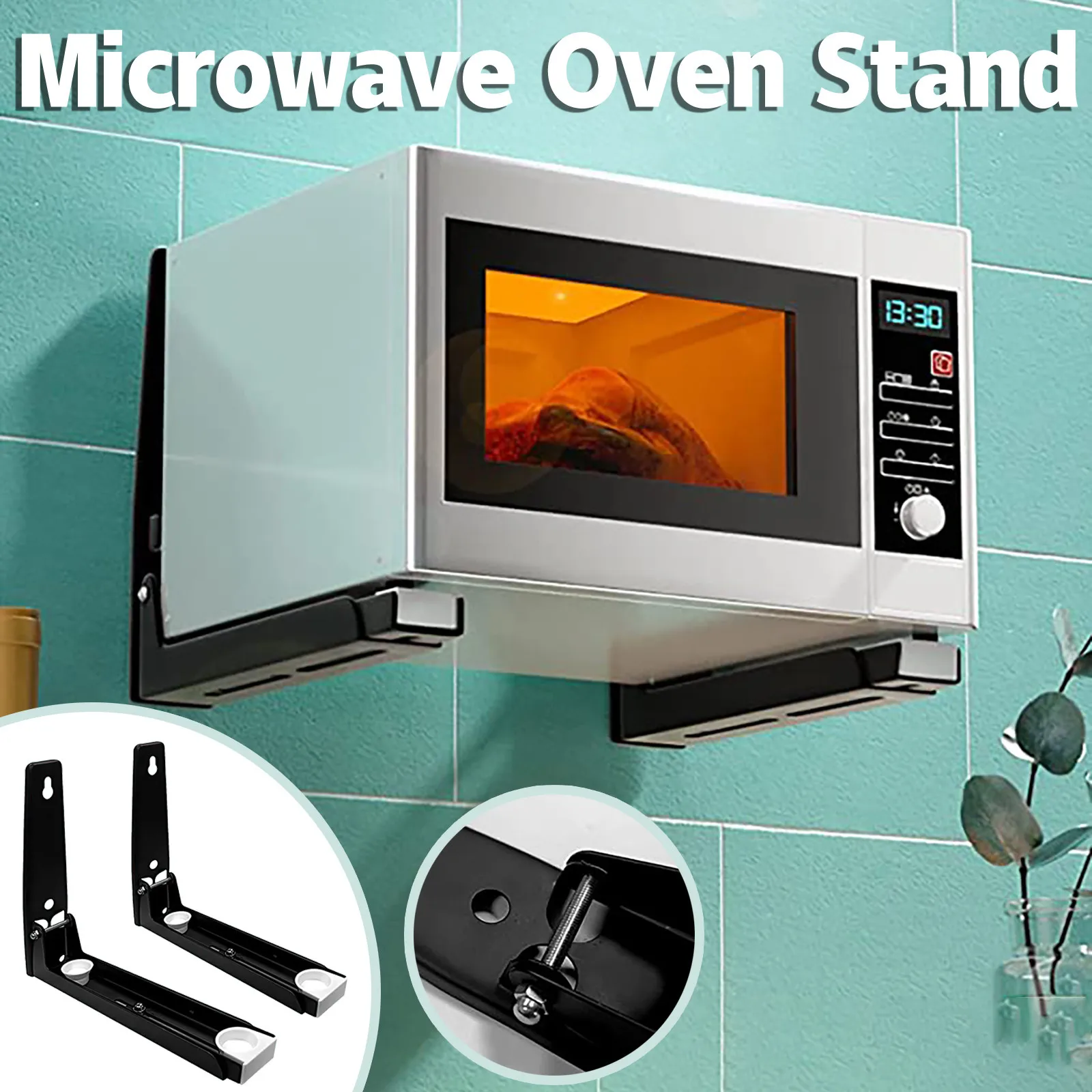 2pcs Stainless Steel Microwave Oven Rack Stand Wall Rack Kitchen Universal Microwave Oven Racks Shelf Fast Delivery Dropshipping 
2pcs Stainless Steel Microwave Oven Rack Stand Wall Rack Kitchen Universal Microwave Oven Racks Shelf Fast Delivery Dropshipping