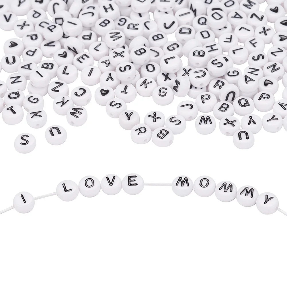 200Pcs Acrylic Mixed Letters Heart Beads Loose Spacer Beads for Jewelry Making DIY Handmade Bracelets Accessories
200Pcs Acrylic Mixed Letters Heart Beads Loose Spacer Beads for Jewelry Making DIY Handmade Bracelets Accessories