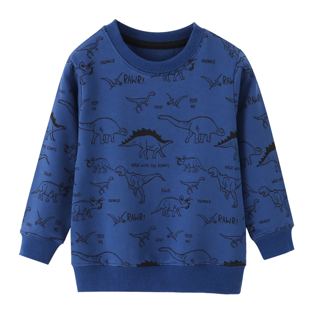 Spring Autumn New Cartoon Dinosaur Print Boys' Sweater Children's Wear Long Sleeve Children's Sports Top Cotton Casual Hoodies
Spring Autumn New Cartoon Dinosaur Print Boys' Sweater Children's Wear Long Sleeve Children's Sports Top Cotton Casual Hoodies